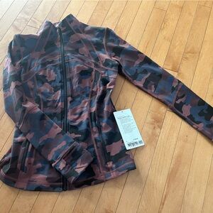 lululemon athletica Maroon and Black Camo Define Jacket